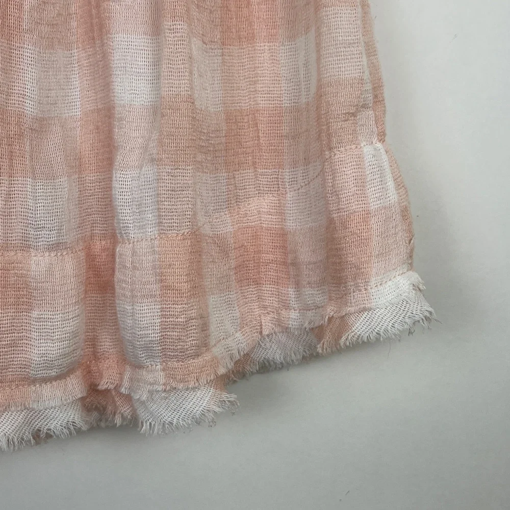 Free People Hey There Sunrise sleeveless button up blouse pinks S - Picture 9 of 14
